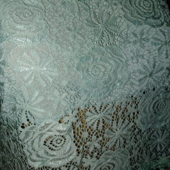 NWT - Gorgeous Mint Green Sleeveless Lace Top - Picture 2 of 8